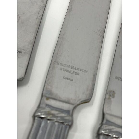 Reed & Barton TRINITY HALL Stainless Glossy Place Dinner Knives 9 5/8” Set Of 3 - Picture 5 of 5